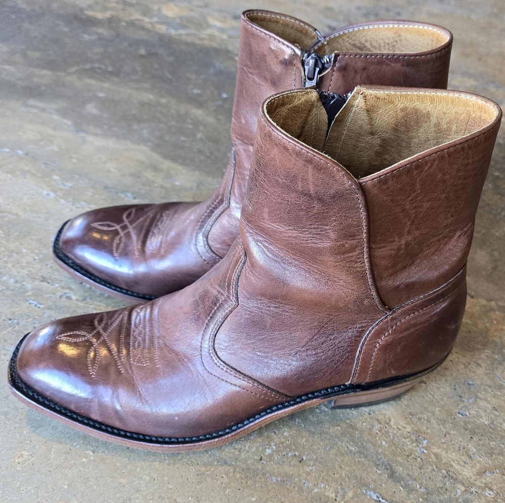 Leather Boulet Ankle Boots sz 10